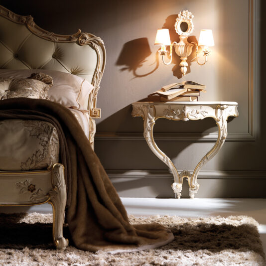 Carved Rococo Reproduction Italian Wall Mounted Bedside Table Carved Rococo Reproduction Italian Wall Mounted Bedside Table