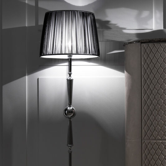 Chrome Contemporary Designer Italian Floor Lamp Chrome Contemporary Designer Italian Floor Lamp