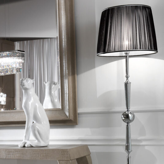 Chrome Contemporary Designer Italian Floor Lamp Chrome Contemporary Designer Italian Floor Lamp