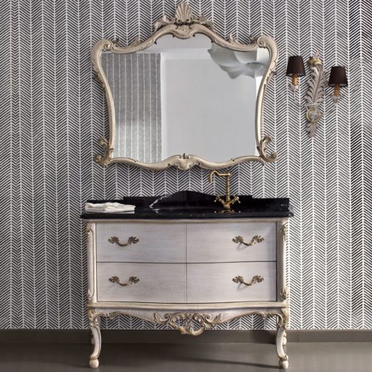 Classic Designer Italian Marble Bathroom Vanity Unit