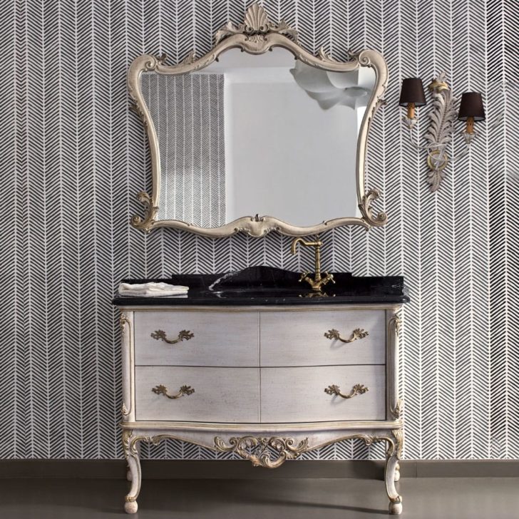 Classic Designer Italian Marble Bathroom Vanity Unit