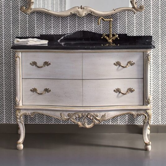 Classic Designer Italian Marble Bathroom Vanity Unit