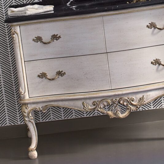Classic Designer Italian Marble Bathroom Vanity Unit