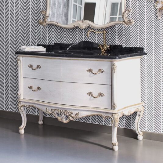 Classic Designer Italian Marble Bathroom Vanity Unit