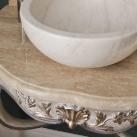Classic Designer Italian Marble Bathroom Wall Mounted Basin