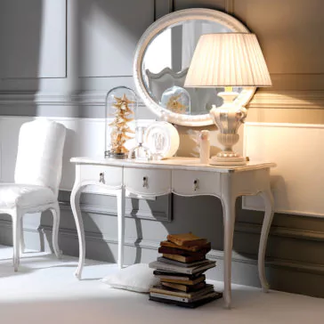 Classic Italian 3 Drawer Console Table and Mirror Set Classic Italian 3 Drawer Console Table and Mirror Set