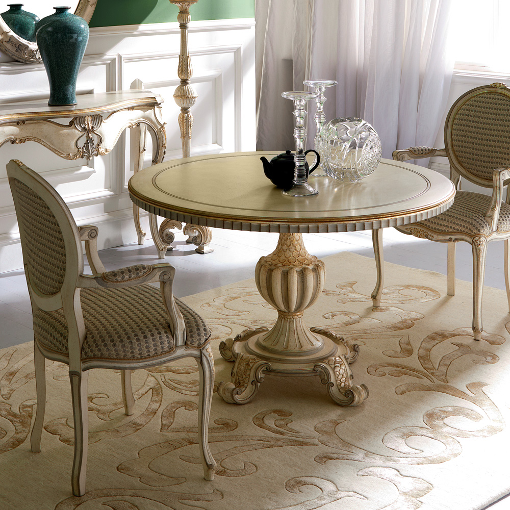 Classic Italian Designer Rococo Inspired Dining Set