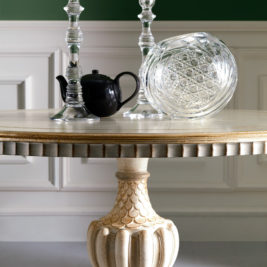 Classic Italian Designer Rococo Inspired Round Dining Table