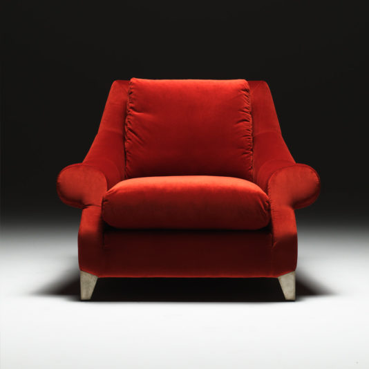 Classic Designer Velvet Armchair