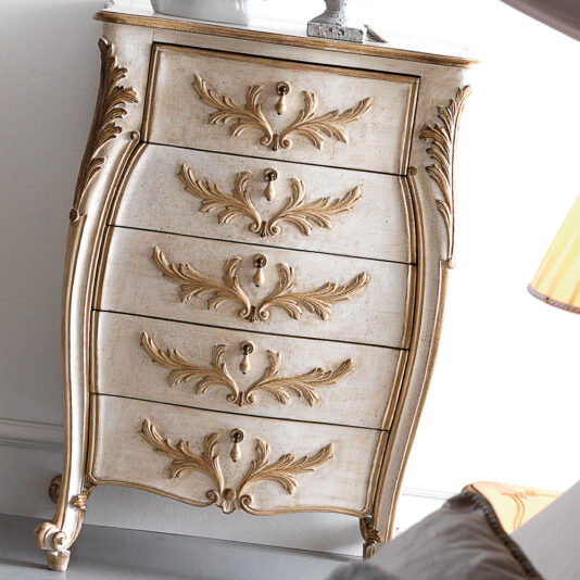 Classic Italian Ornate Narrow Chest of Drawers Classic Italian Ornate Narrow Chest of Drawers