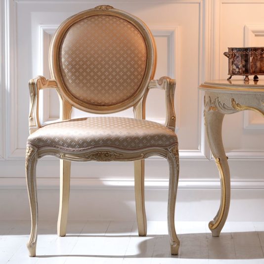 Classic Louis XVI Inspired Italian Occasional Chair
