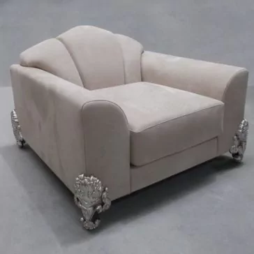 Classic Luxury Nubuck Leather Designer Armchair Classic Luxury Nubuck Leather Designer Armchair