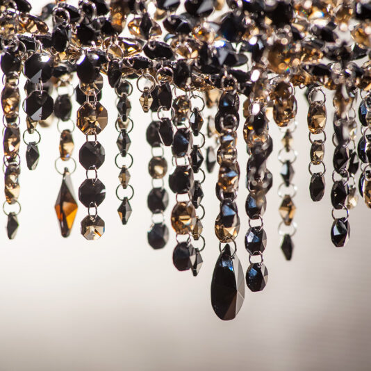 Contemporary Black Oval Crystal Chandelier Contemporary Black Oval Crystal Chandelier