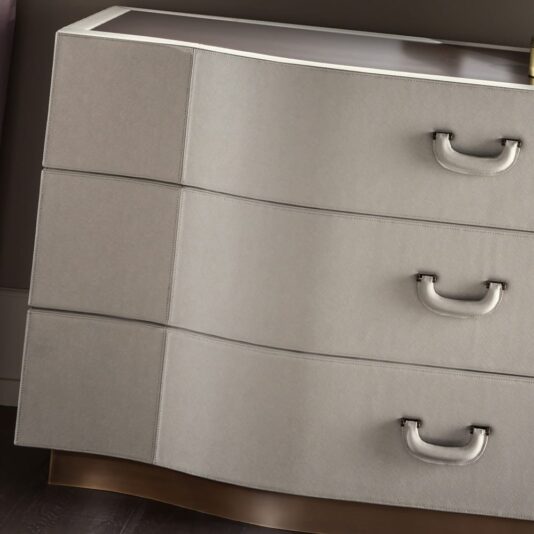 Contemporary Designer Leather Upholstered Chest Of Drawers Contemporary Designer Leather Upholstered Chest Of Drawers
