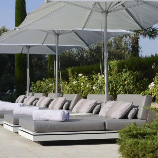 Contemporary Designer Outdoor Double Day Bed Style Lounger