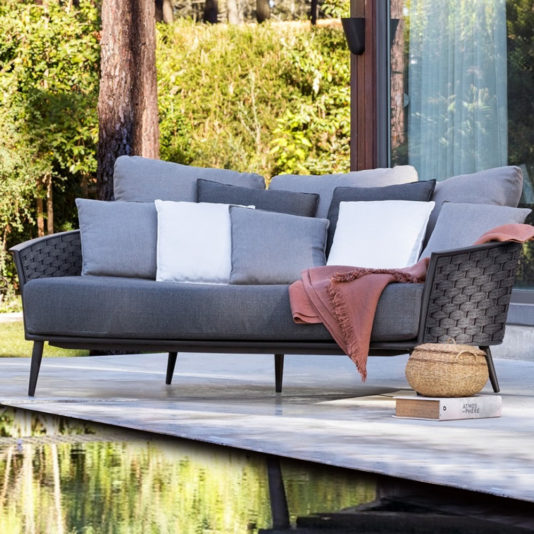 Contemporary Designer Woven Rope Outdoor Daybed