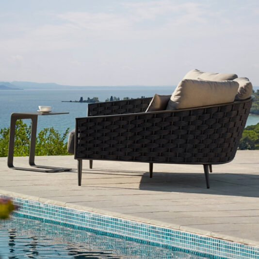Contemporary Designer Woven Rope Outdoor Daybed