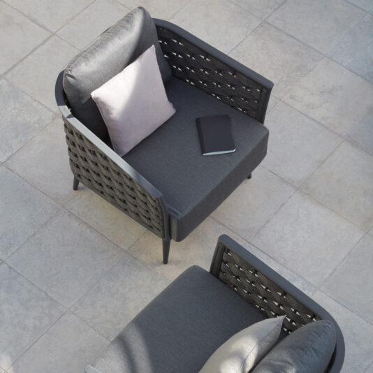 Contemporary Designer Woven Rope Outdoor Garden Armchair