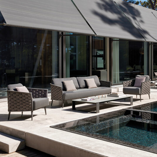 Contemporary Designer Woven Rope Outdoor Garden Armchair