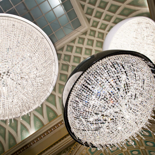 Contemporary Domed Crystal Chandelier Contemporary Domed Crystal Chandelier