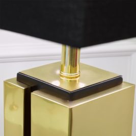 Contemporary Geometric Brass Table Lamp