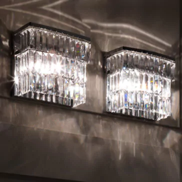 Contemporary Glass Pendant Chrome Designer Italian Wall Light Contemporary Glass Pendant Chrome Designer Italian Wall Light