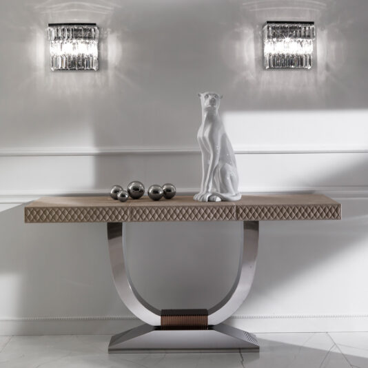 Contemporary Glass Pendant Chrome Designer Italian Wall Light