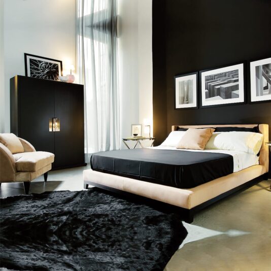 Contemporary High End Italian Upholstered Headboard