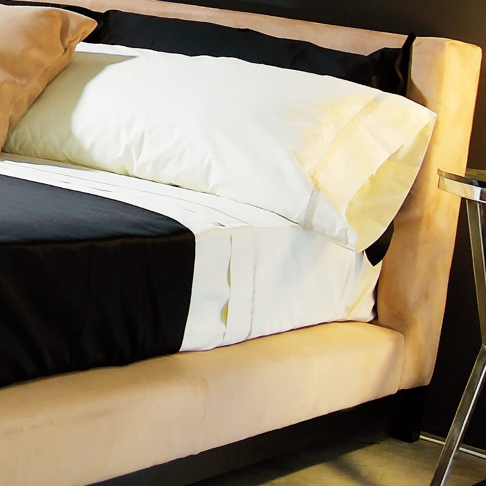 Contemporary High End Italian Velvet Upholstered Bed
