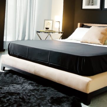 Contemporary High End Italian Velvet Upholstered Bed Contemporary High End Italian Velvet Upholstered Bed