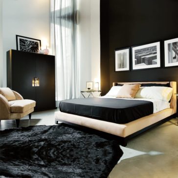Contemporary High End Italian Velvet Upholstered Bed Contemporary High End Italian Velvet Upholstered Bed