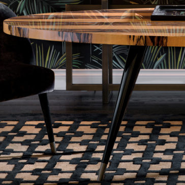 Contemporary Italian Designer Albin Wood Dining Table