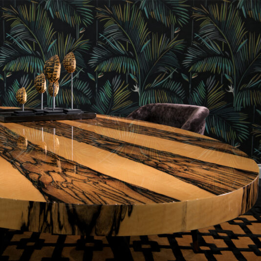 Contemporary Italian Designer Albin Wood Dining Table