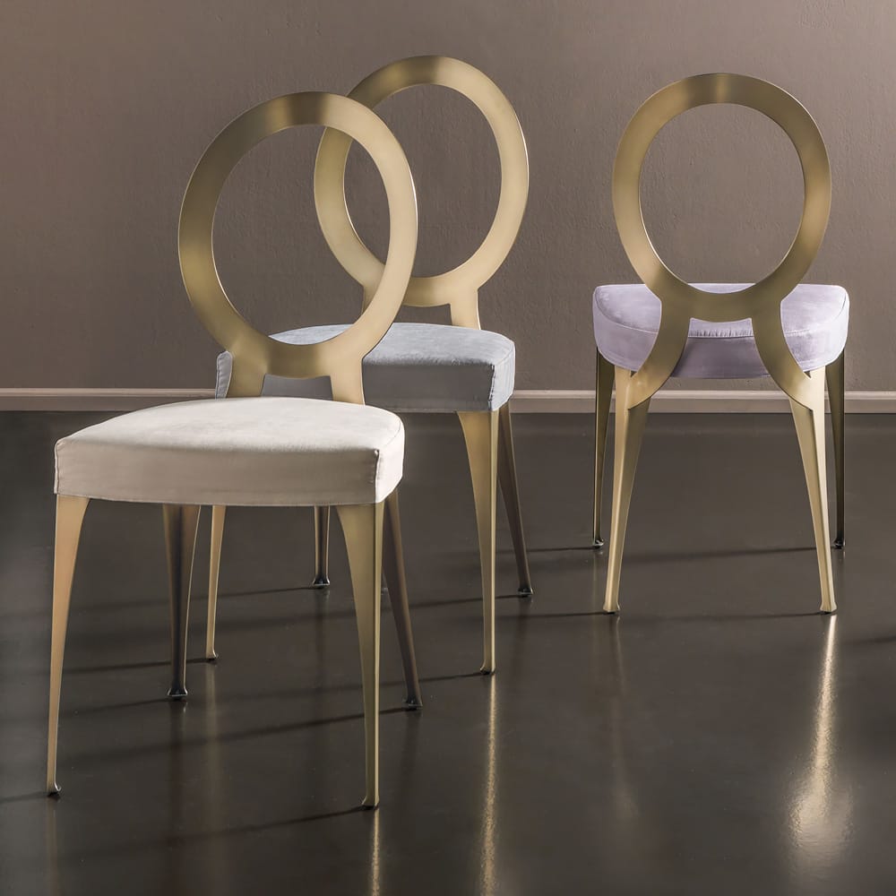 Contemporary Italian Designer Brass Chair