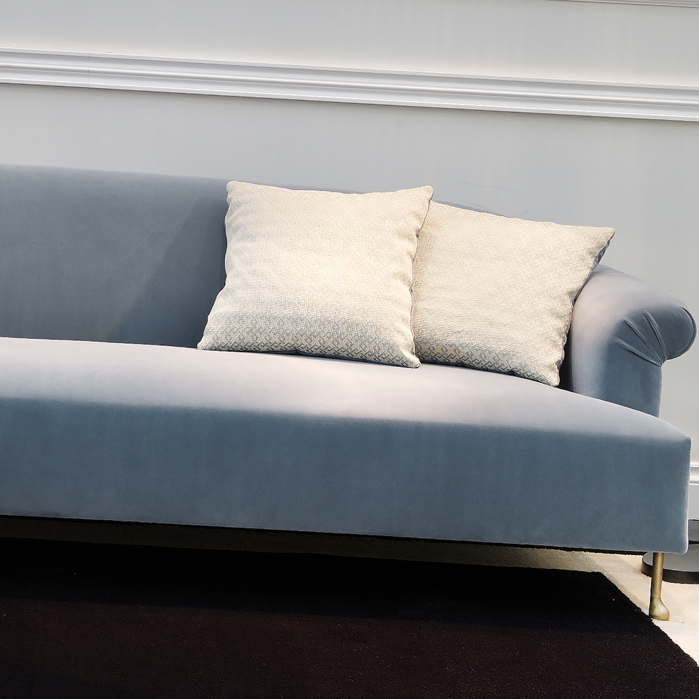 Contemporary Italian Designer Velvet Sofa