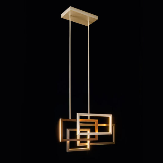 Contemporary Italian Designer Geometric Horizontal Chandelier Contemporary Italian Designer Geometric Horizontal Chandelier