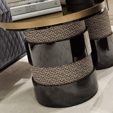 Contemporary Italian Designer Round Side Table