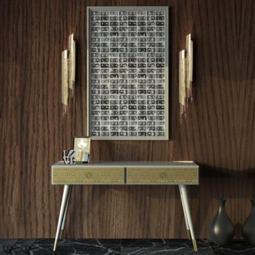 Contemporary Gold Plated Double Wall Light Contemporary Italian Gold Plated Double Wall Light
