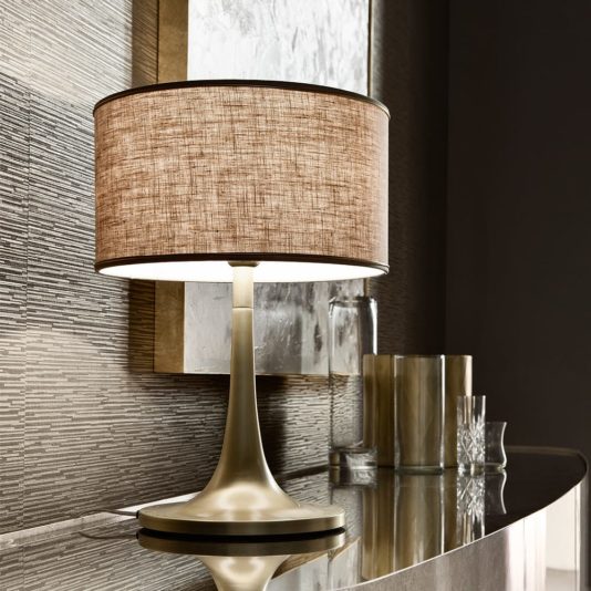 Contemporary Italian Gold Plated Table Lamp