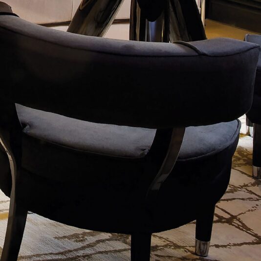 Contemporary Italian Luxury Velvet Armchair