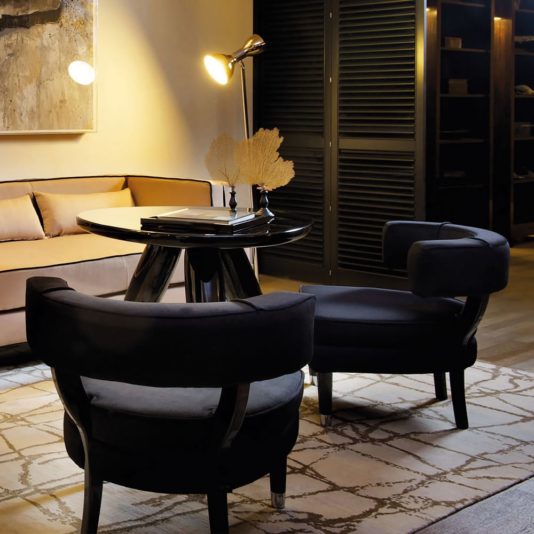 Contemporary Italian Luxury Velvet Armchair
