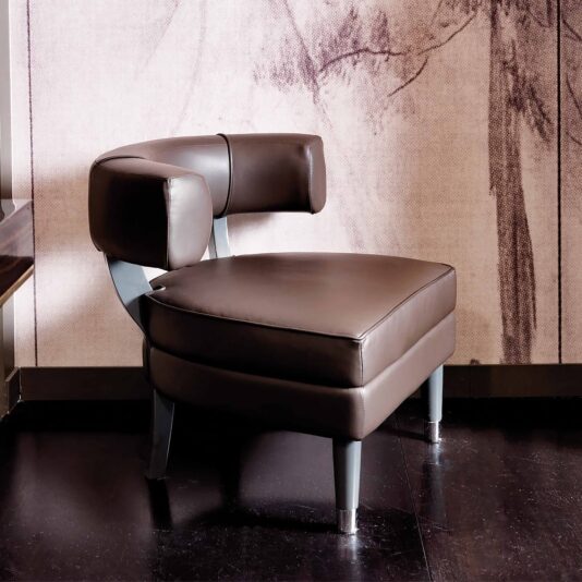 Contemporary Italian Luxury Velvet Armchair