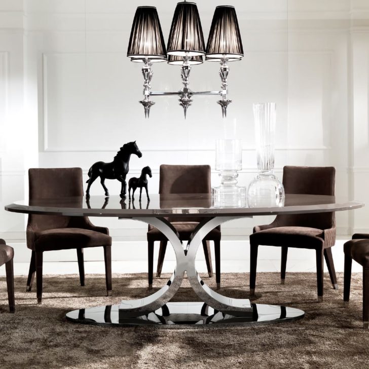 Stylish Contemporary Italian Oval Dining Table for Your Home