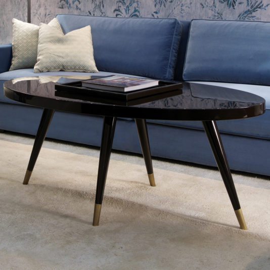 Contemporary Italian Oval Coffee Table