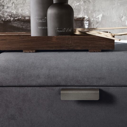 Contemporary Italian Upholstered Nubuck Chest Of Drawers Contemporary Italian Upholstered Nubuck Chest Of Drawers