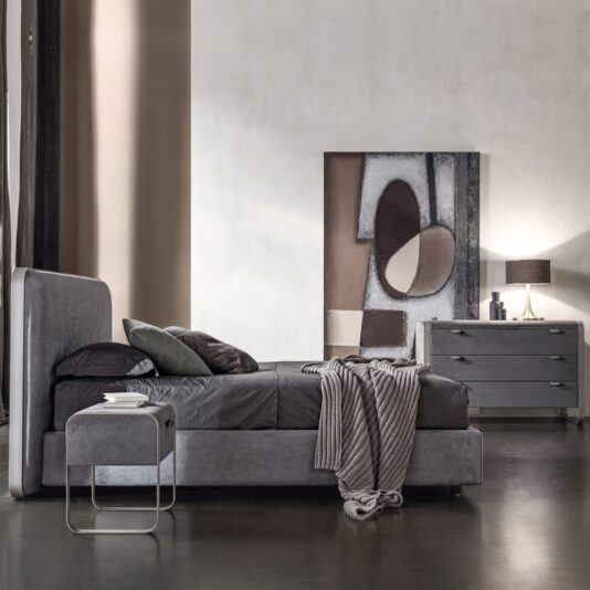 Contemporary Italian Upholstered Nubuck Chest Of Drawers Contemporary Italian Upholstered Nubuck Chest Of Drawers