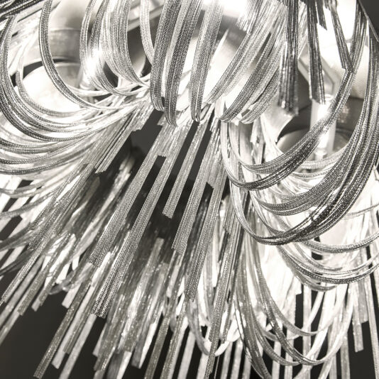 Large Italian Designer Metal Chain Light Contemporary Metal Pendant Light Feature