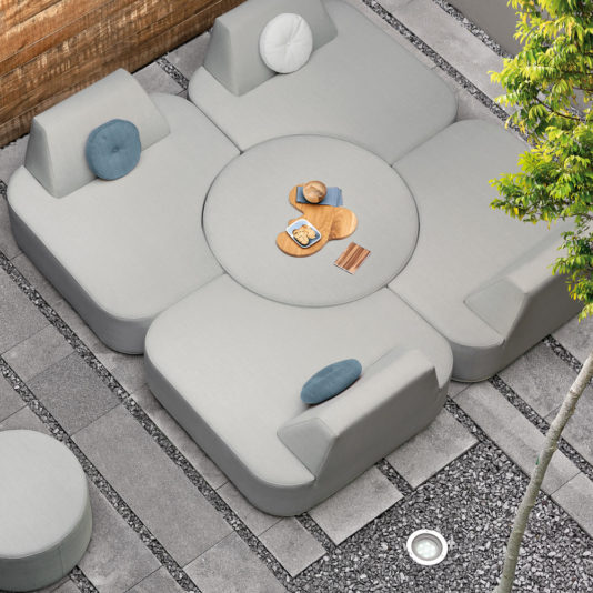 Contemporary Modular Designer Outdoor Garden Seating Set