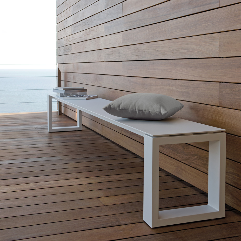 Contemporary Outdoor Designer Luxury Bench