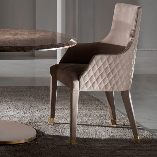 Contemporary Quilted Nubuck Leather Italian Dining Carver Chair Contemporary Quilted Nubuck Leather Italian Dining Chair